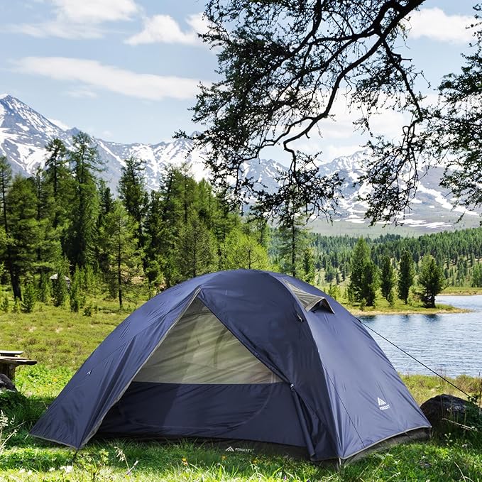 Forceatt Camping Tent 2/3/4 Person, Professional Waterproof & Windproof Lightweight Backpacking Tent Suitable for Outdoor,Hiking,Camping, Mountaineering and Travel