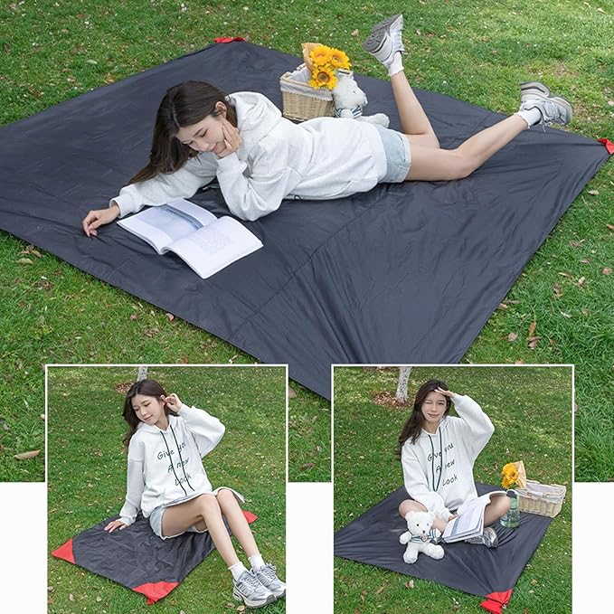 TRIWONDER Hammock Rain Fly Waterproof Tarp Camping Tent Footprint Ground Cloth Backpacking Tarp Camp Shelter Sunshade Mat for Outdoor Hiking Beach Picnic