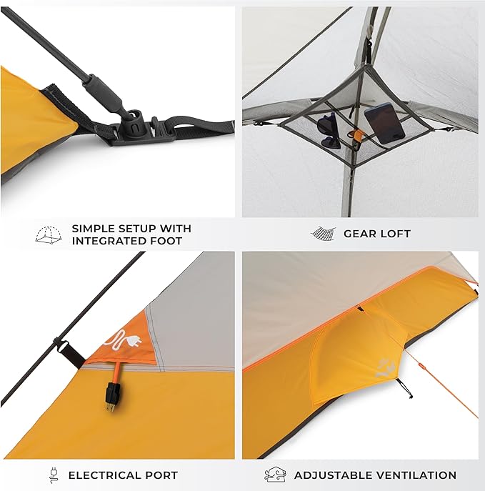 CORE Tent for Family Camping, Hiking and Backpacking | 3 Person / 4 Person / 6 Person / 9 Person Person Dome Camp Tents with Included Tent Gear Loft for Outdoor Accessories