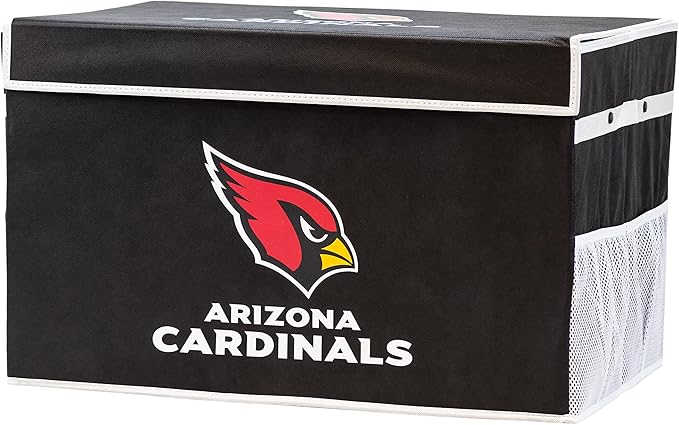 Franklin Sports NFL Storage Footlocker Bins - Large Folding Organizer Containers - NFL Team Office, Bedroom + Living Room Décor - Large + Small Bins