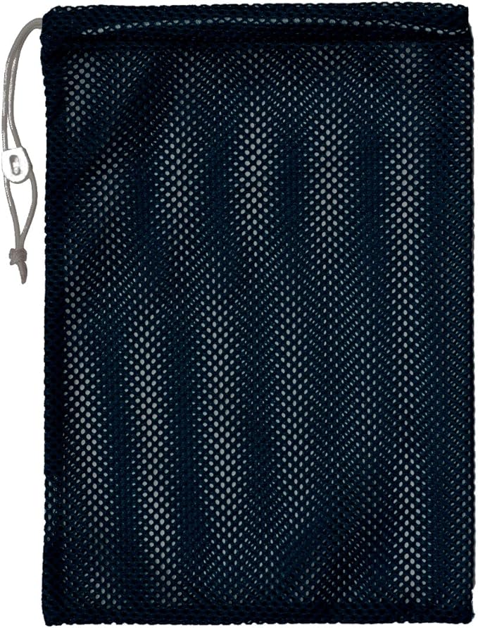 Champion Sports Mesh Equipment Bag – Heavy-Duty Nylon Drawstring Bag with Lock & ID Tag, Breathable Storage Sack for Balls, Swim Gear, Laundry & Toys, Multiple Sizes & Colors