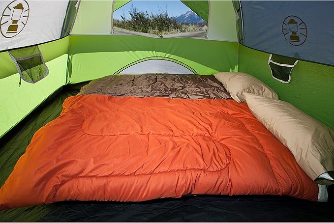 Coleman Sundome 4-Person Tent with Rainfly, Weatherproof Tent Sets Up in 10 Mins