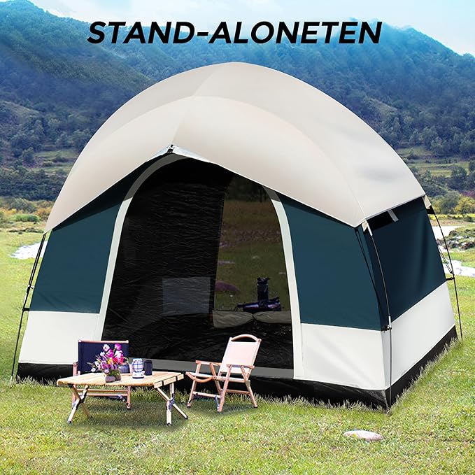 SUV Tent for Camping with Rainfly, Waterproof PU3000mm Double Layer Design, Car Tents for Camping SUV, SUV Tailgate Tent for Outdoor with Storage Bag, for SUV Van, Jeep, Pickup 8'W x 8'L x 7.2'H