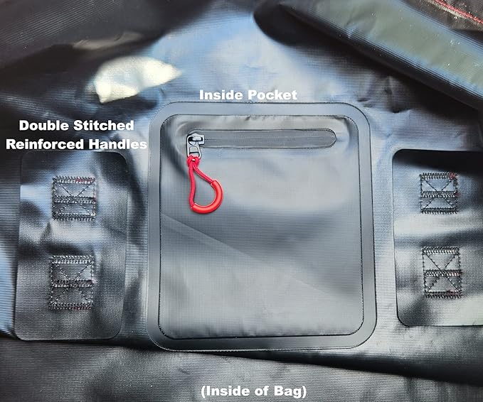 Waterproof Duffel Bag, Marine Grade (120 Liter/31.7 Gallon, Appalachian Series, Black)