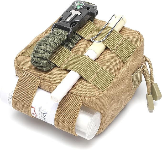 2 Pack Mini Tactical Molle Compact Ammo Pouch - General Purpose Admin Pouches Small Admin Molle Pouches EDC Tool Utility Multi-Purpose Waist Belt Pouch