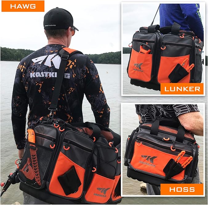 KastKing Fishing Gear & Tackle Bags - Saltwater Resistant Fishing Bags - Fishing Tackle Storage Bags