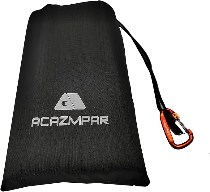 Waterproof Camping Tent Tarp, Ultralight Tent Footprint, Ground Tent Floor Saver for Camping Hiking (Black-79 x71)