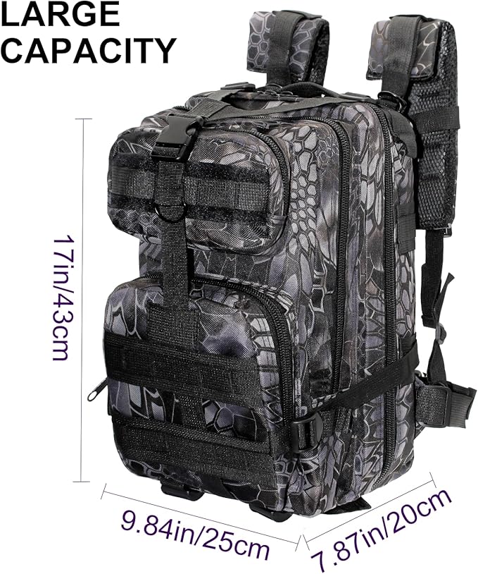 Lightweight Fishing Tackle Backpack Professional Water-Resistant All-in-One Rod Holder & Gear Storage