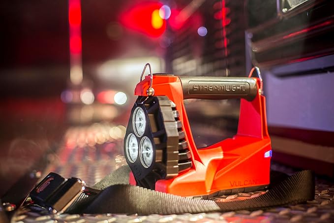 Streamlight 44311 Vulcan 180 LED Rechargeable Lantern AC/DC Charger 1200 Lumen, Orange - 1200 Lumens