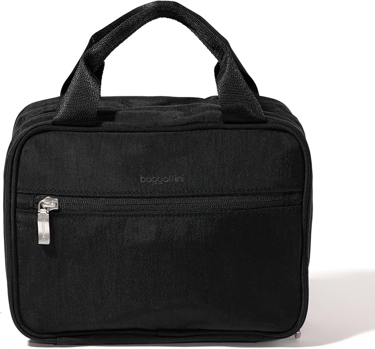 Baggallini Unisex's Hanging Travel Toiletry Kit-Lightweight 6x10 Inch Makeup Bag Toiltery