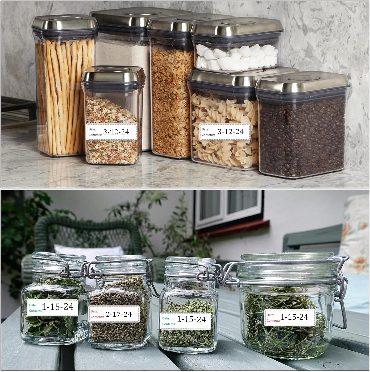 1000pcs Freezer Labels,1x3 inch for Food containers,Food Labels Quick and Easy to Remove- Easy to Write on(Green)