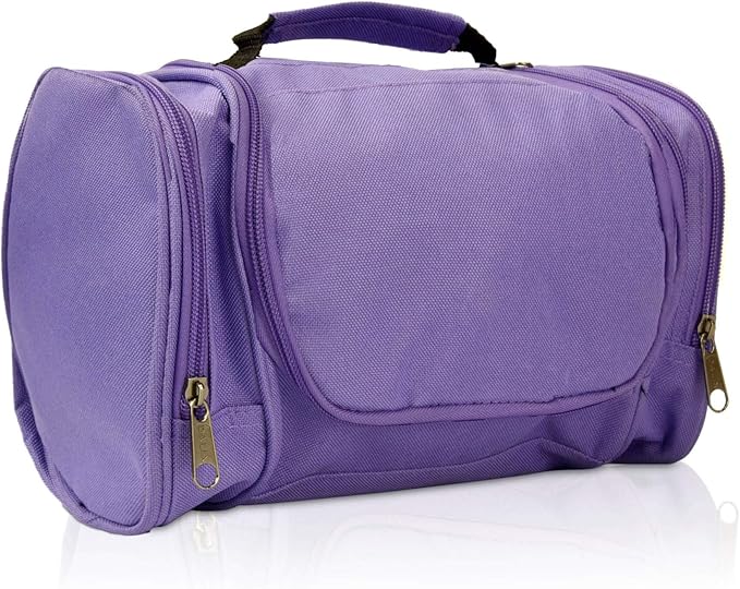 DALIX Travel Toiletry Kit Accessories Bag in Purple
