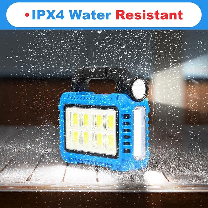 2 Pack Lantern Camping Essentials Accessories Gear Solar Lights, LED Flashlight for Power Outages, Rechargeable Tent Lights for Emergency, Hurricane, Survival Kits, Operated Lamp