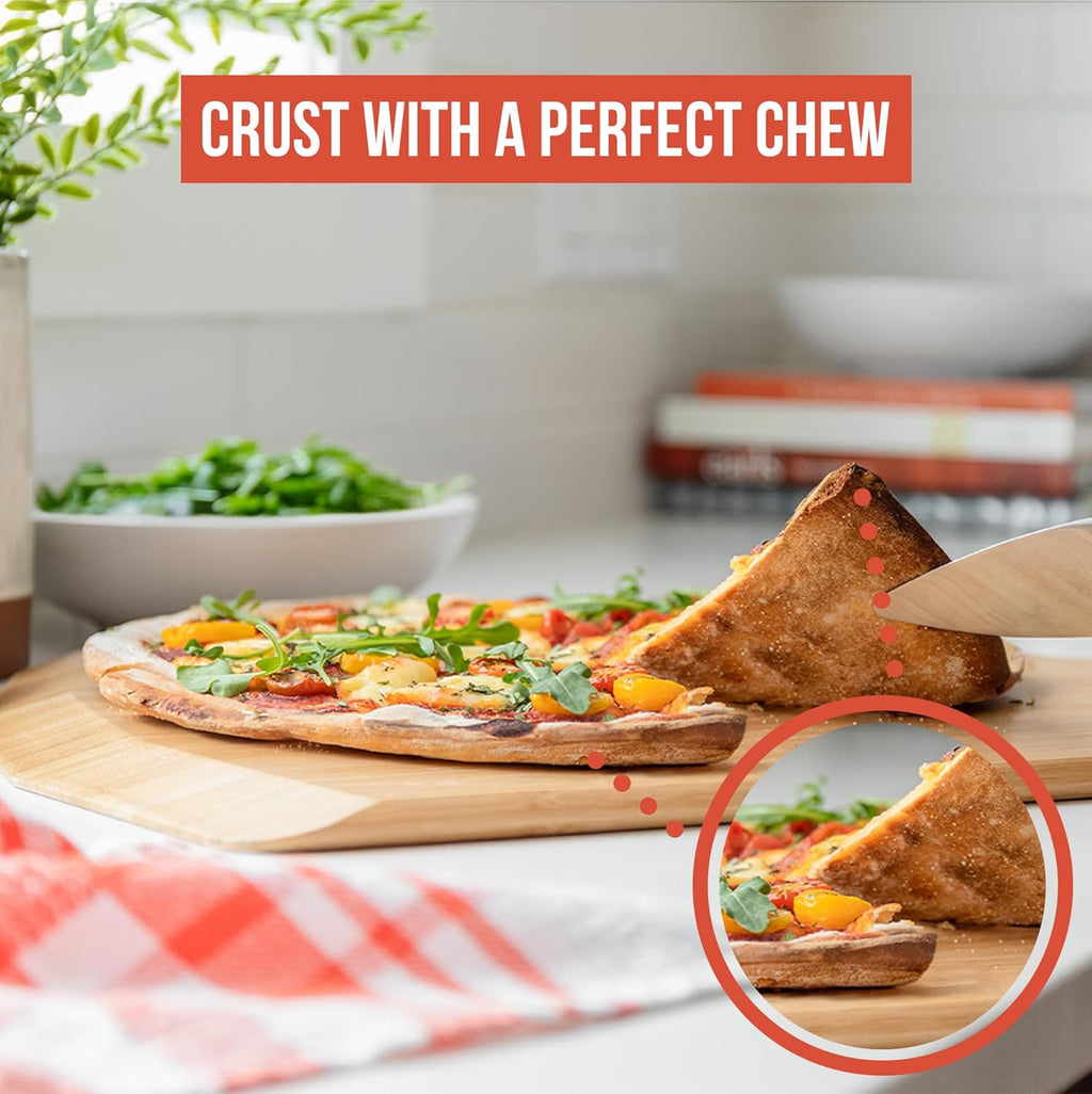 Chef Pomodoro Pizza Steel for Oven 16 Inch 1/4 Inch Thick, Baking Steel for Oven, Grill, Sourdough Bread, Baking Stone for Oven With Lifting Holes 16" X 13.25" (40.6 x 33.6 cm)