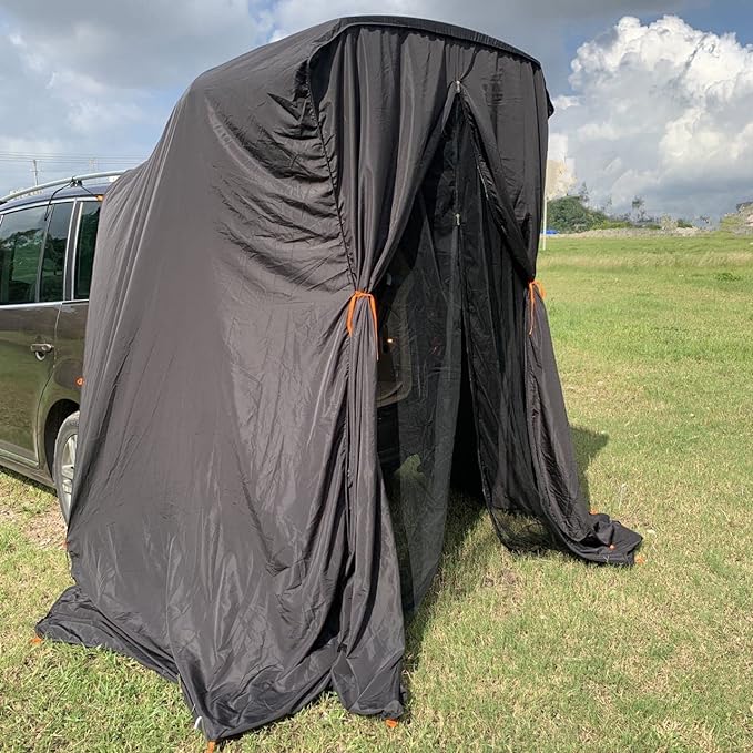 SUV Tent Van Camping Nomadic Camper Sleeping Take Shower or Change Clothes in Vehicle Water-Repellent and Lightweight Portable Bag Set up Size: L.W.H: 148x148x230 Centimeters