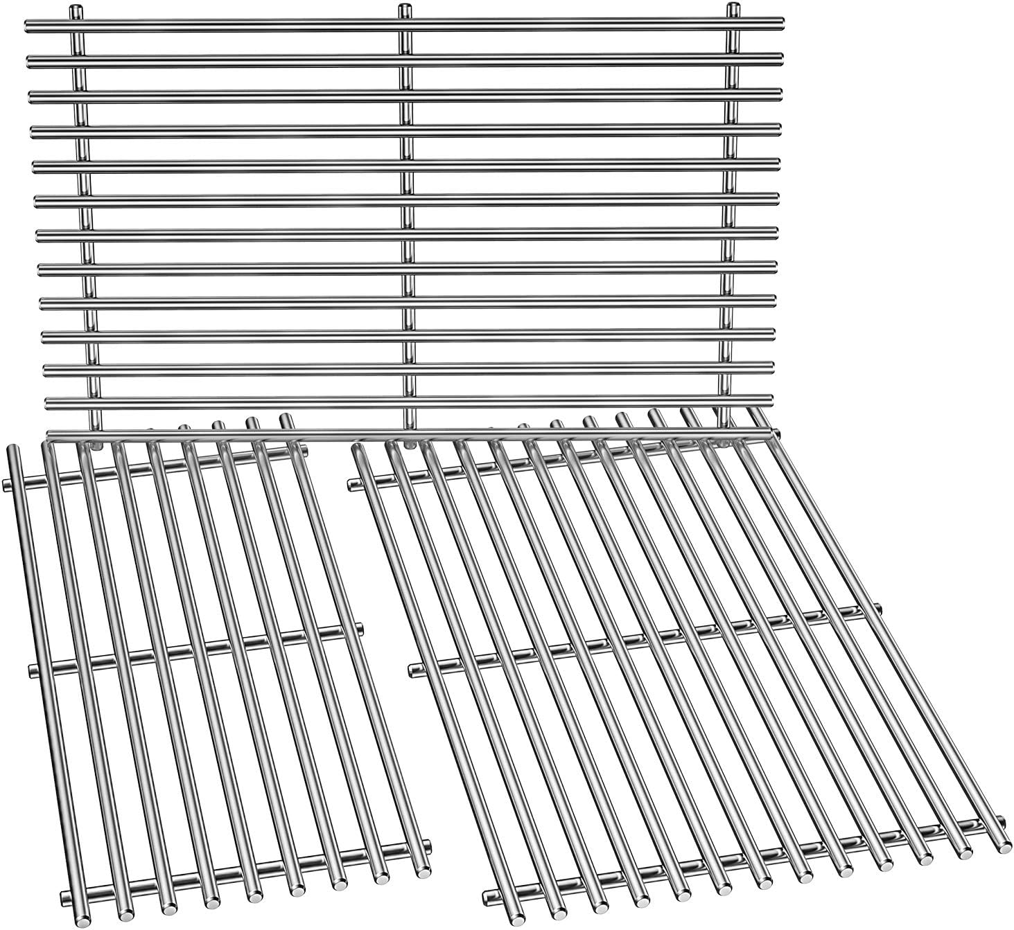 Stanbroil Stainless Steel Cooking Grates for Weber Summit 600 Series Summit E/S 640/650/660/670 Gas Grills with a Smoker Box, Replacement Parts for Weber 67552 - Set of 3