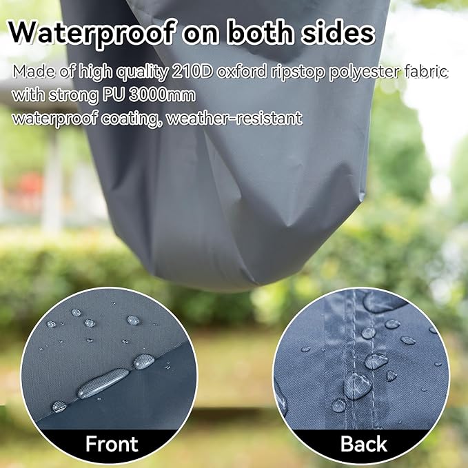 Hikeman Tent Footprint - Waterproof Camping Tarp, Heavy Duty Tent Floor Saver, Ultralight Ground Sheet Mat for Hiking, Backpacking, Hammock, Beach - Storage Bag Included(PU3000mm,140 * 210CM)