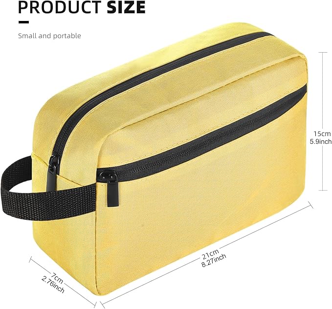Travel Toiletry bag Toiletry bag for women men Hanging Cosmetic bag Travel accessories for Women Men (Yellow)
