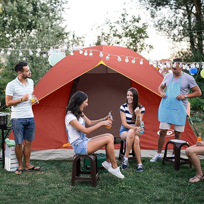 UNP Camping Tent 2/3/4/6 Person Dome Tent, Easy to Set Up for Camping, Lightweight Camping Tent, Portable Camping Tent for Outdoor and Backpacking Beaches