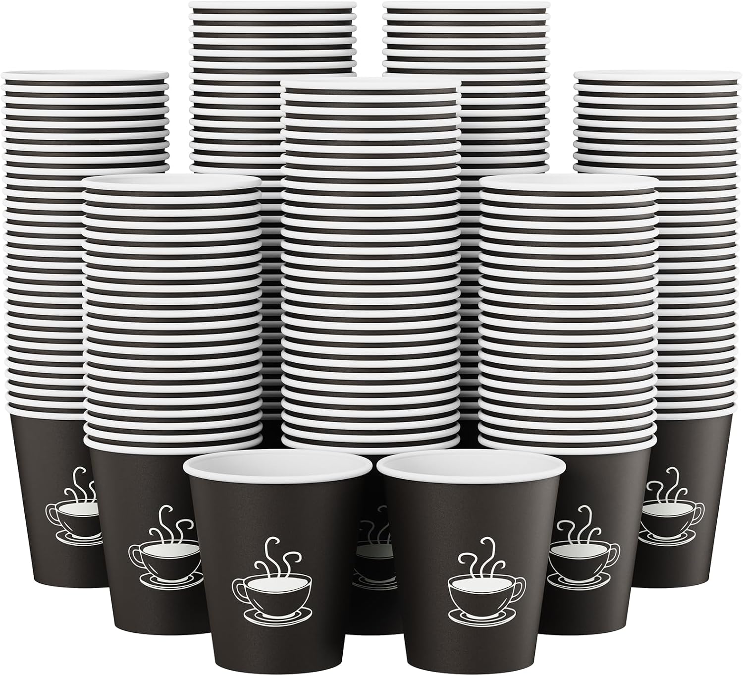 10 oz Paper Cups, 270 Count, Disposable Coffee Cups for Water, Juice or Tea, Perfect for Office Parties or Events