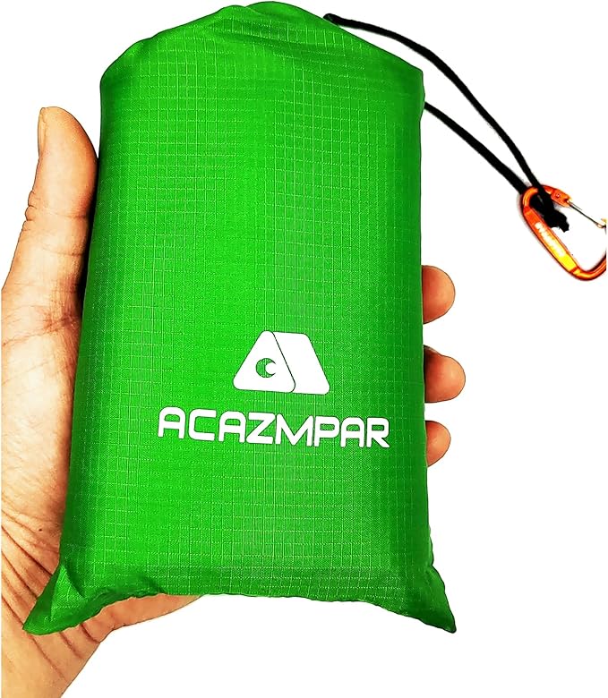 Waterproof Camping Tent Tarp, Ultralight Tent Footprint, Ground Tent Floor Saver for Camping Hiking (Green-79 x55)