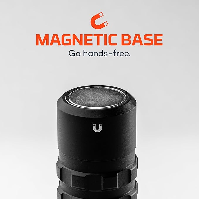 NEBO Slyde King Flashlight, Rechargeable LED Flashlight and Work Light, Bright, Durable, Everday Carry & Camping Flashlight with 4 Light Modes, C.O.B. Work Light and Magnetic Base