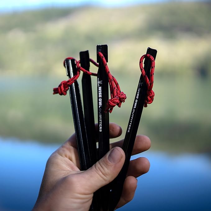 Wise Owl Outfitters Hammock Tarp, Hammock Tent - Rain Tarp for Camping Hammock - Camping Gear Must Haves w/Easy Set Up Including Tent Stakes and Carry Bag