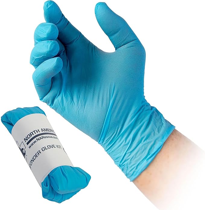 North American Rescue Individual Aid Kit NAR Compact First Aid with Compressed Gauze, Petrolatum Gauze, ETD, Gloves, Surgical Tape (85-0404)