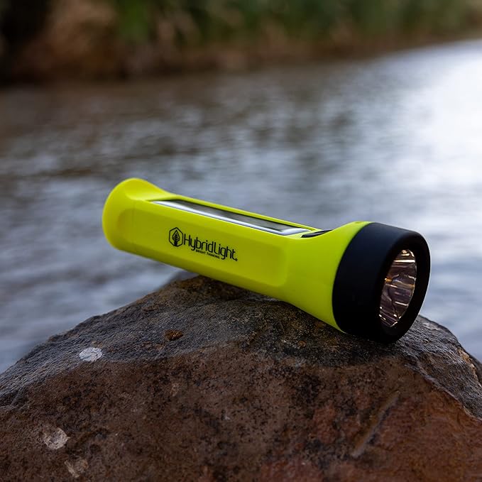 Journey 300 Solar LED Waterproof Flashlight with USB Phone Charger, Yellow