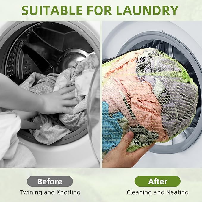 Durable Delicate 10/20/40/60/100PCS Mesh Laundry Bag - Multicolor Nylon Mesh Bag - Locking Closure - For College, Gym, Yoga, Sport