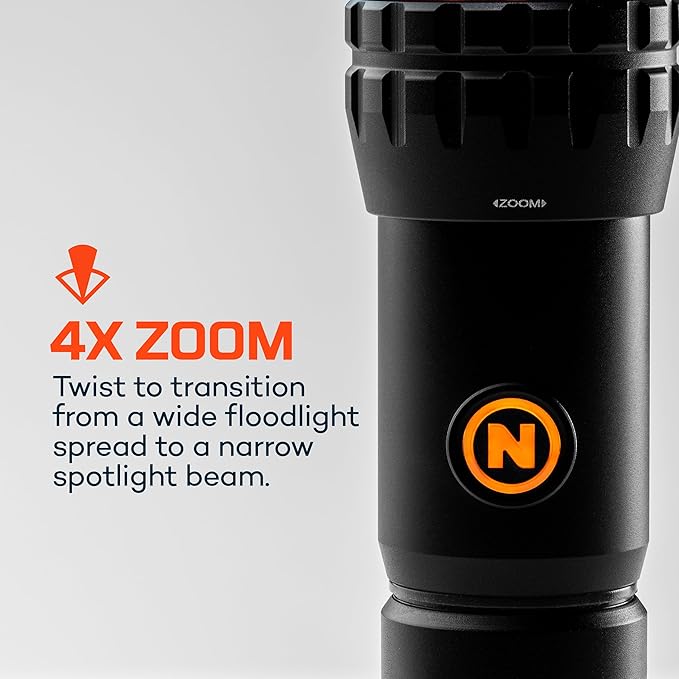 NEBO Slyde King Flashlight, Rechargeable LED Flashlight and Work Light, Bright, Durable, Everday Carry & Camping Flashlight with 4 Light Modes, C.O.B. Work Light and Magnetic Base