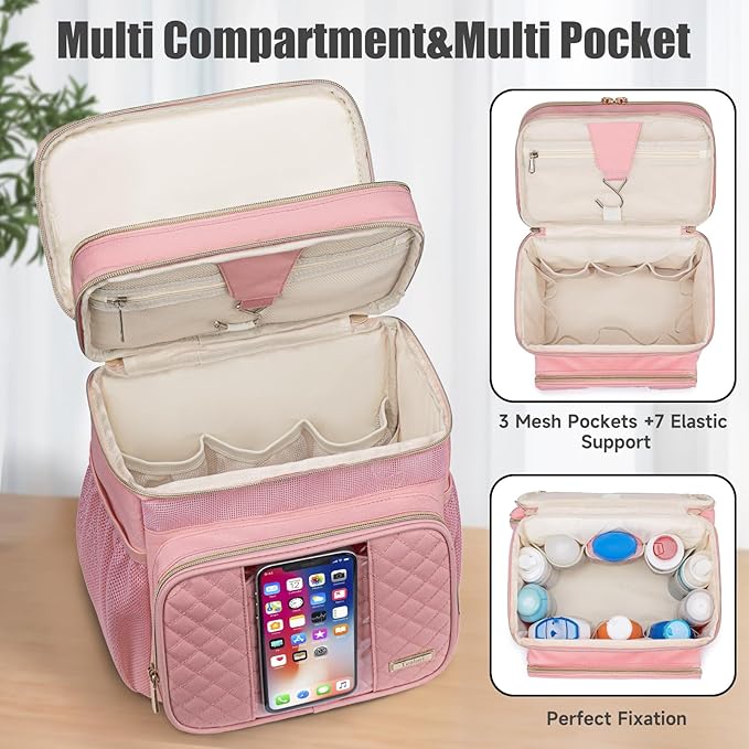 Large Toiletry Bag for Women Men,Bathroom Bag,Water Resistant Portable Shower Caddy for College Dorm,Hanging Toiletry Bags for Traveling,Gym Camping Cruise Ship Travel Essentials Shower Bag