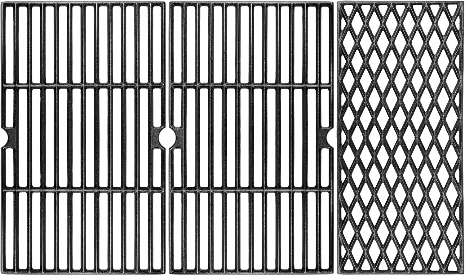 Cast Iron Grill Grates for Dyna glo 4 Burner DGH450CRP DGH450CRP-D, 5 Burner DGH485CRP DGH474CRP DGB494SPB, for Kenmore 146.16132110 146.23678310, Cooking Grate Replacement Parts