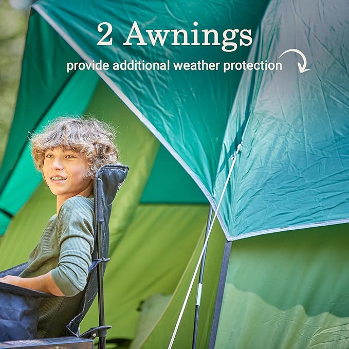 Coleman Sundome 4-Person Tent with Rainfly, Weatherproof Tent Sets Up in 10 Mins