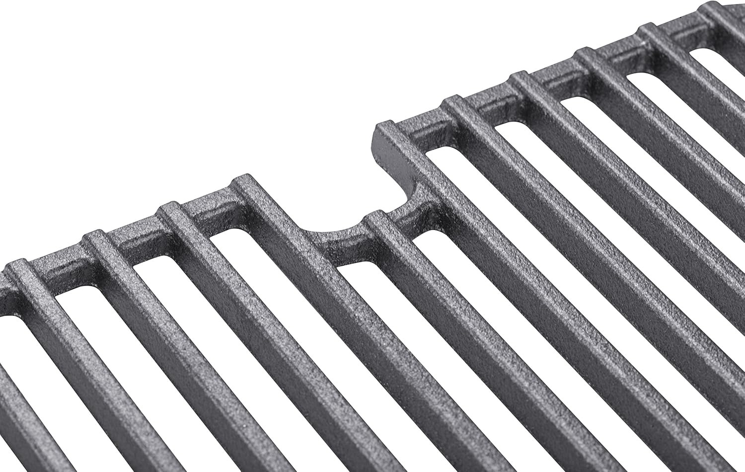 Cast Iron Go Grate (2), 5.8lbs, Rectangular, Heavy, Preseasoned, Non-Stick, Cooking-Grates, Fits Go Anywhere Charcoal and Gas Models