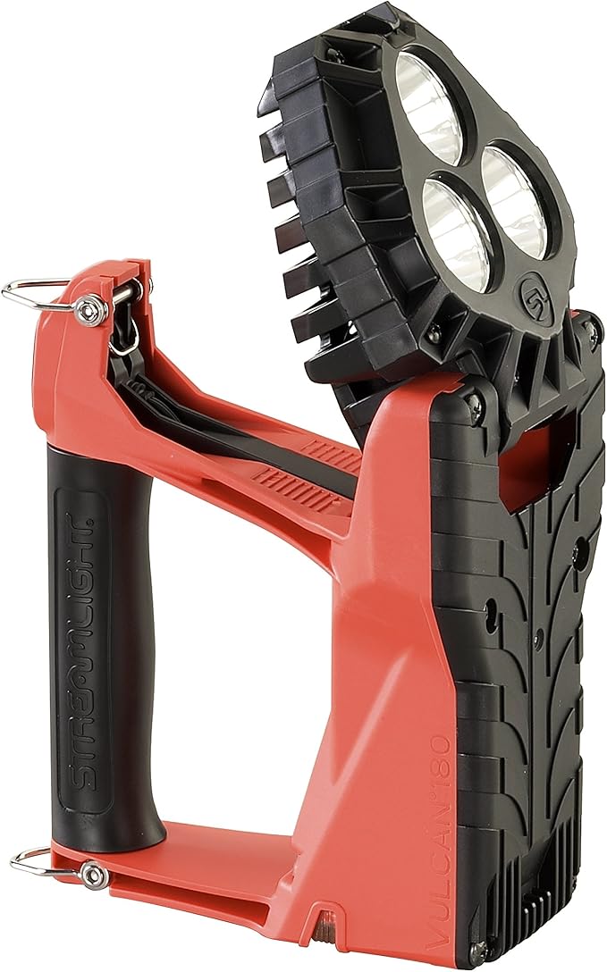 Streamlight 44311 Vulcan 180 LED Rechargeable Lantern AC/DC Charger 1200 Lumen, Orange - 1200 Lumens