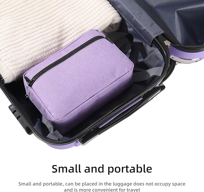 Travel Toiletry bag Toiletry bag for women men Hanging Cosmetic bag Travel accessories for Women Men (Purple)