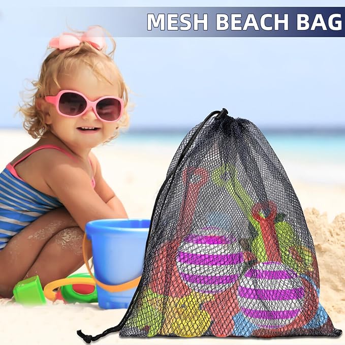 Mesh Drawstring Bag Durable Delicate Mesh Laundry Bag Multicolor Nylon Mesh Bag Small Mesh Gym Bag Travel Mesh Beach Bag Locking Closure Storage Bag For College, Gym, Yoga, Sport