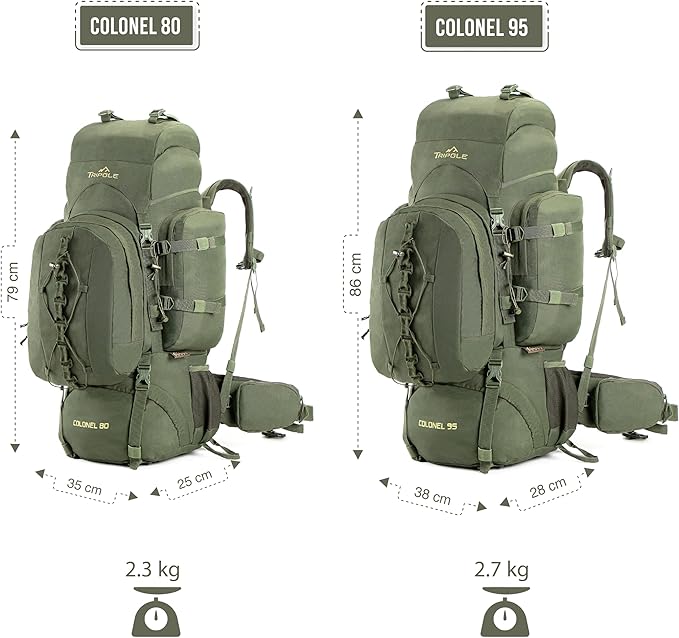 Colonel 95 Litres Rucksack + Detachable Day Pack