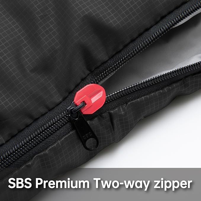 BISINNA 0 Degree Winter Sleeping Bags(480GSM) for Adults-Cold Weather Camping Sleeping Bag-Comfortable Warm Portable Sleeping Bags with Pillow Compression Sack for Backpacking Hiking Outdoor