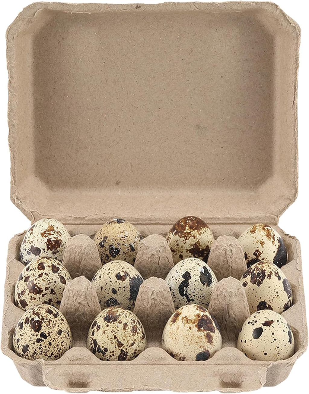 30 Pcs Quail Egg Cartons Paper Pulp Egg Basket,A Dozen Blank Eggs Container Quail Egg Holder Container Reusable Egg Storage Tray for Home Kitchen Refrigerator Farmhouse (3 x 4 Square)