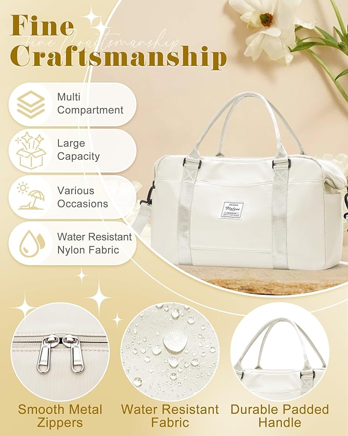 Gym Bag Womens,Travel Duffel Carry on Bag Sport Tote Bag Weekend Overnight Bag