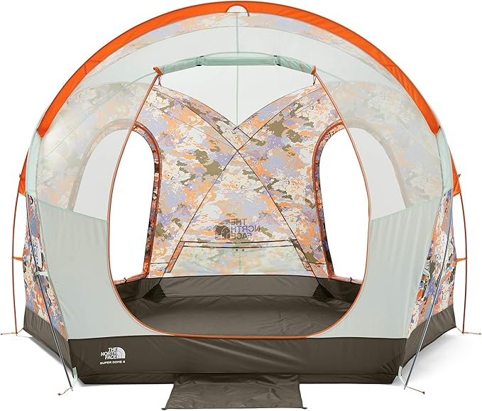 The North Face Homestead Super Dome 4, Sweet Lavender Cloud Camo Print/New Taupe Green, OS