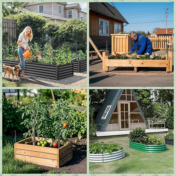 VVOKGO Rebar Stakes 24 Inch Ground Straight Rebar Stakes (50pcs), Heavy Duty Ground Anchors, 3/8" Diameter Steel Plant Support Garden Stake with Chisel Point End, Hammer Through Hard Soil for Camping