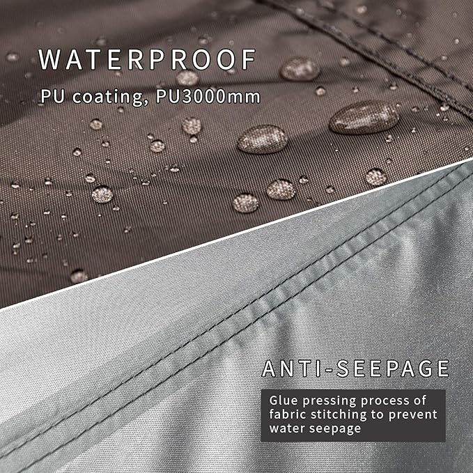 Unigear Hexagon Hammock Rain Fly,15x14FT/12x10FT Multifunctional Waterproof Camping Tarp,Lightweight and Compact Tent Tarp for Backpacking, Hiking, Traveling