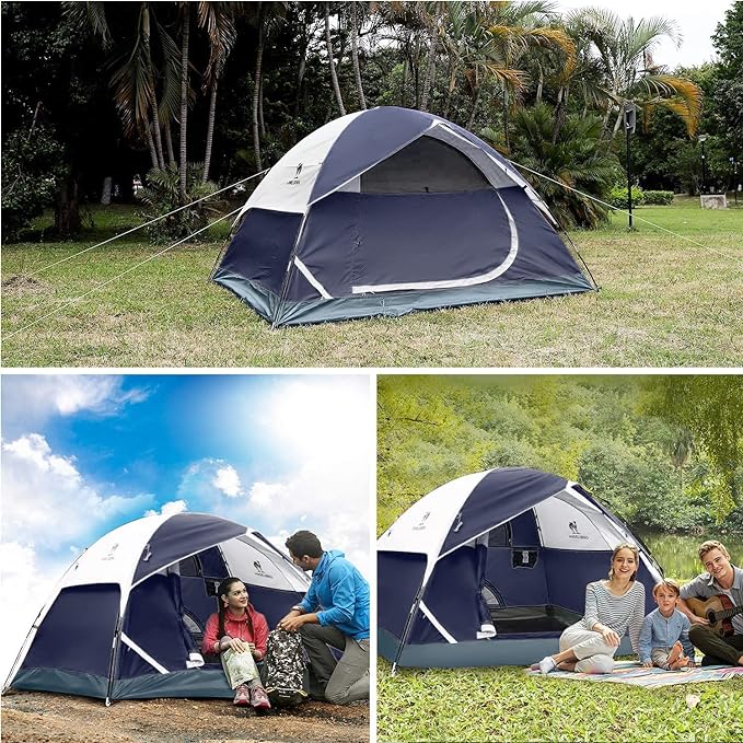 CAMEL CROWN Tents for Camping 2/3/4/5 Person Camping Dome Tent, Waterproof,Spacious, Lightweight Portable Backpacking Tent for Outdoor Camping/Hiking