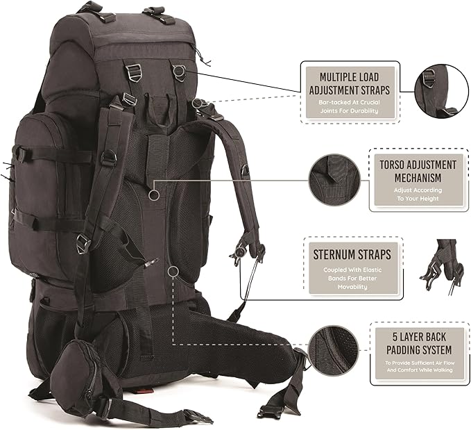 Colonel 95 Litres Rucksack + Detachable Day Pack