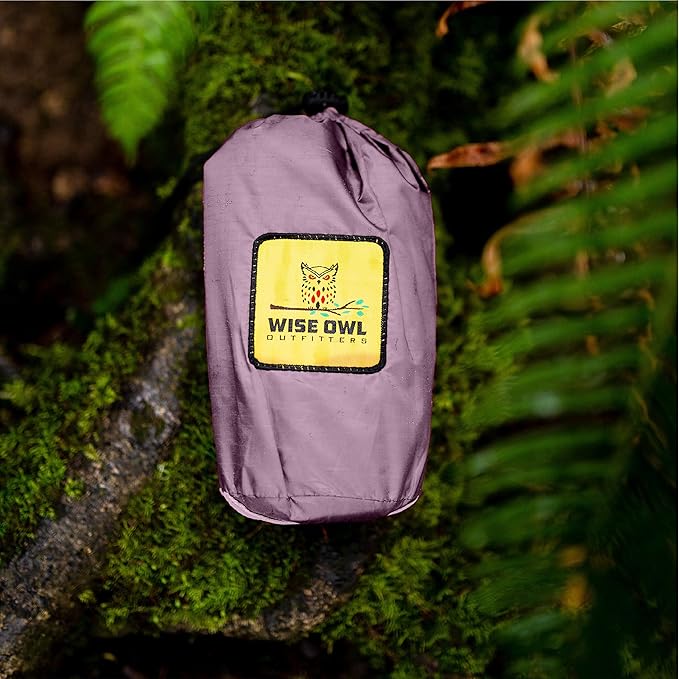 Wise Owl Outfitters Hammock Tarp, Hammock Tent - Rain Tarp for Camping Hammock - Camping Gear Must Haves w/Easy Set Up Including Tent Stakes and Carry Bag