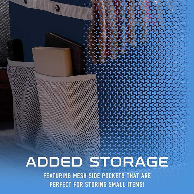 Franklin Sports NFL Storage Footlocker Bins - Large Folding Organizer Containers - NFL Team Office, Bedroom + Living Room Décor - Large + Small Bins