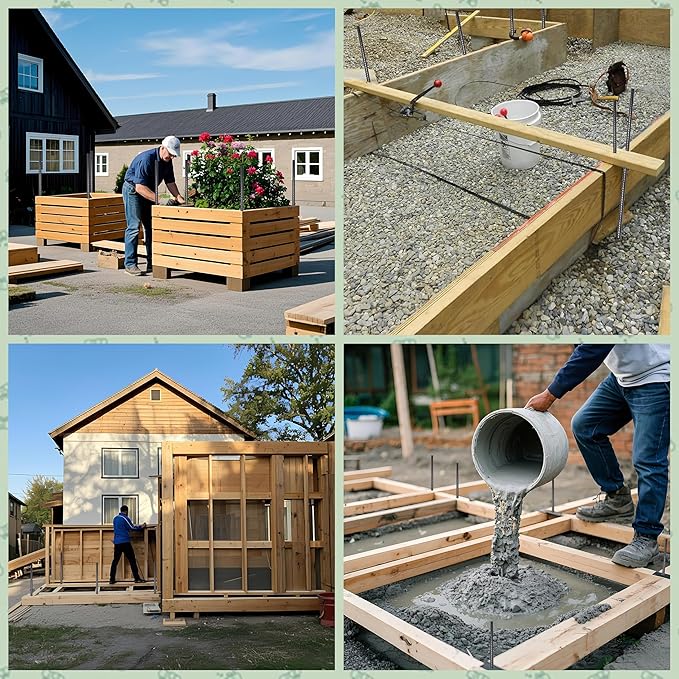 VVOKGO RebarStakes 16 Inches Rebar Stakes (54pcs) Ground Anchors Steel Plant Support Garden Stake Metal Straight Camping Tent Spikes with Chisel Point End, Black